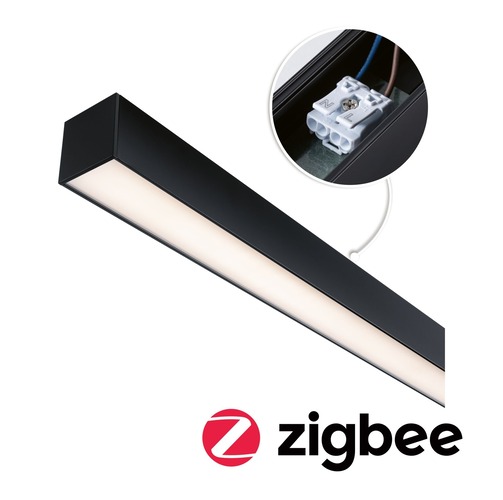 Liniové LINION - P 98181 Linion napájení Power Channel Zigbee 230/24V 17W černá 1m - PAULMANN - foto 1