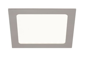 Hranatá - BRI 7186-012 LED vestavné bodové svítidlo, 17 cm, 12 W, matný nikl - BRILONER