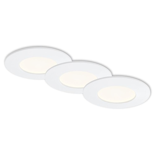 Kruhová - BRI 7282-036 3ks sada LED vestavné svítidlo, pr. 8,5 cm, 6 W, bílé - BRILONER - foto 1