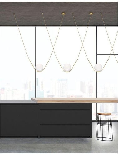 Podélná - NV 8279601 Závěsné svítidlo VITTON mosazný kov bílé lesklé sklo E14 1x5W IP20 bez žárovky - NOVA LUCE - foto 1