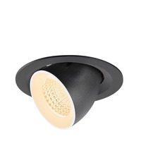 Kruhová - LA 1009548 NUMINOS® GIMBLE M Stropní vestavné svítidlo, 2700 K, 55°, černá / bílá - BIG WHITE (SLV)