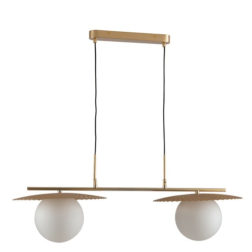 Dekorativní - FAN I-CHAPLIN-S2 ORO Závěsné svítidlo Chaplin, zlaté, 2 x E27, 97 x 143,2 cm - FANEUROPE - foto 1