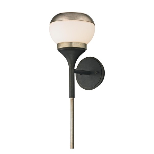 Dekorativní - HVLG B5861-CE Nástěnné svítidlo ALCHEMY kov/sklo bronz/černá/opál E14 1x40W - HUDSON VALLEY (Troy) - foto 1