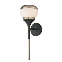 Dekorativní - HVLG B5861-CE Nástěnné svítidlo ALCHEMY kov/sklo bronz/černá/opál E14 1x40W - HUDSON VALLEY (Troy)