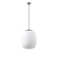 Koule - OS TAN66432 TANIA P1 závěsné skleněné svítidlo kartáčovaná nerez / bílá IP40 3000 K 27W LED - OSMONT