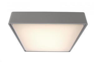 Přisazená - IMPR 348009 Stropní svítidlo Quadrata II šedé 16W IP65 3000K 700lm - DEKOLIGHT