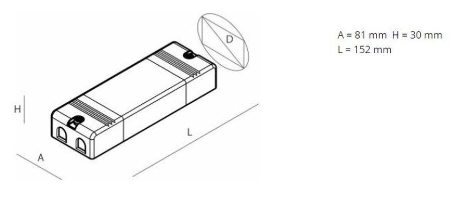 Stabilizované napětí - NOVA 105103.99 Transformátor ke svítidlu HALOS 962 - NOVALUX - foto 1