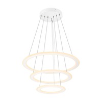 Kruhová - LA 1007702 ONE FLAT závěsné svítidlo, triple, 300 cm, 2700/3000 K, DALI 2, Touch, bílá - BIG WHITE (SLV)