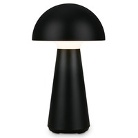 Na stůl - BRILO 7421015 LED nabíjecí stolní lampa 28 cm 2,6W 300lm černá - BRILO