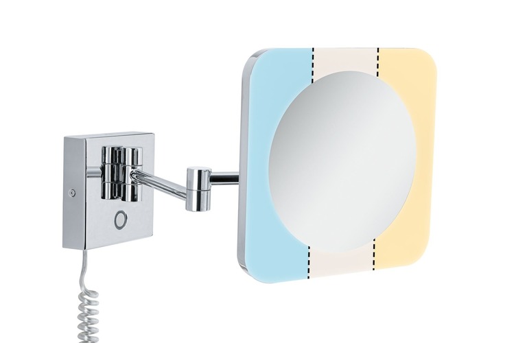 Zrcadla - P 78933 HomeSpa LED kosmetické zrcadlo Jora 3-násobné zvětšení IP44 chrom/bílá/zrcadlo 3,3W měnitelná bílá - PAULMANN - foto 1