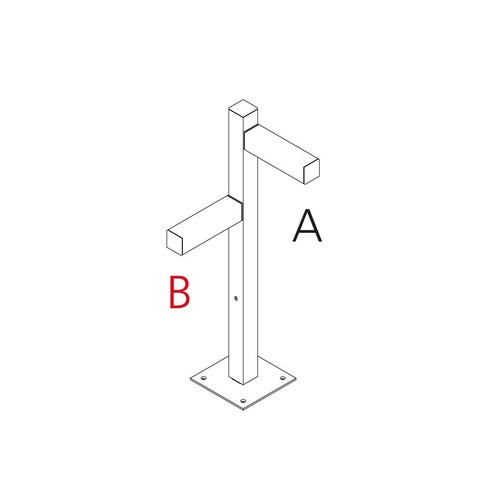 Sloupková - AR T4506E30 Walking - stojna 900 - 2x90° hlavy - A 90h + B 60h - ARTEMIDE - foto 1