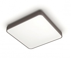 Hranatá - PH 60261/43/P5 DOPRODEJ Brown SVÍTIDLO STROPNÍ LED 32W 4300lm 2700-6500K, hnědá - PHILIPS (915005810201)