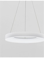 Kruhová - NV 9453452 Závěsné svítidlo RANDO THIN bílý hliník a akryl LED 50W 230V 3000K IP20 stmívatelné - NOVA LUCE
