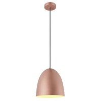 Kónická - LA 1008132 PRO CONE 30 závěsné svítidlo, délka závěsu 250cm, E27, 1x max. 60W, měděná / bílá - BIG WHITE (SLV)