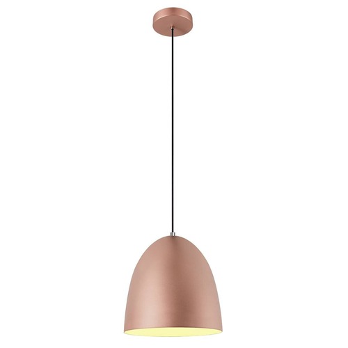 Kónická - LA 1008132 PRO CONE 30 závěsné svítidlo, délka závěsu 250cm, E27, 1x max. 60W, měděná / bílá - BIG WHITE (SLV) - foto 1