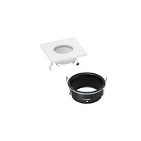 Hranatá - FAN INC-VIPER-Q-BCO Zápustné venkovní svítidlo VIPER, bílá, 8.2 × 5.6 × 8.2 cm, IP65 - FANEUROPE