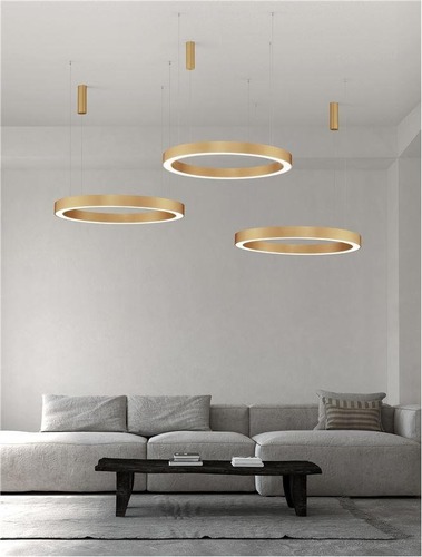 Kruhová - NV 9345646 Závěsné svítidlo MORBIDO zlatý mosazný hliník a akryl LED 80W 230V 2700K - 4000K IP20 vč. dálkového ovládání stmívatelné Tuya - NOVA LUCE - foto 1