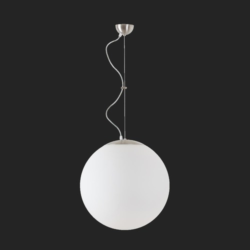 Nouzové osvětlení - OS ADR60810 ADRIA L4 závěsné skleněné svítidlo nerez broušená / bílá IP40 4000 K 41W LED nouzové kombinované 3 h (původní kód OS 60810) - OSMONT - foto 1