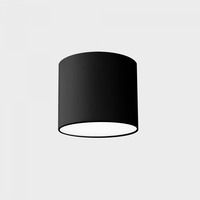 Kruhová - KHL K51706.01.SR.BK-BK.OP.ST.8.40 DISC MINI ROCCO stropní svítidlo pr. 90 mm černá 8 W CRI >80 4000K Non-Dimm - KOHL-Lighting