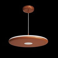 Kruhová - OS ZET60594 ZETA ST2 PF závěsné plastové svítidlo terakota / bílá IP40 4000 K 38W LED - OSMONT