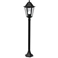 Sloupková - NOR 74398003 Venkovní sloupkové svítidlo Cardiff 1x60W E27 černá čirá - NORDLUX