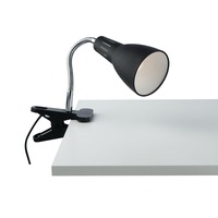 Stolní lampy s klipem - FAN I-LOGIKO-C NER Nástěnné svítidlo Logiko s klipem, černé, 1 x E14, 11,5 x 7,3 x 36,5 cm - FANEUROPE