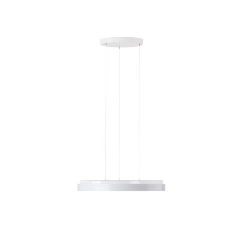 Kruhová - OS COR72808 CORVUS LE2 závěsné plastové svítidlo bílá IP40 4000 K 46W LED - OSMONT - foto 1