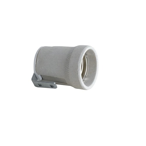 Patice a spojky - FAN I-PORTALAMPADE-E27-P Objímka E27, keramická s držákem - FANEUROPE - foto 1