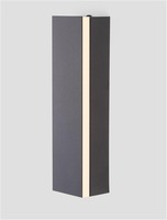 Podélná - NV 9267105 Nástěnné svítidlo COLBY černý hliník a akryl LED 12W 230V 3000K IP20 - NOVA LUCE