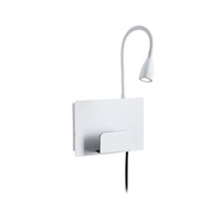 Bodová - P 71100 LED nástěnné svítidlo Halina USB C 2700K 230V 2,4W bílá mat - PAULMANN