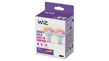 GU10/GZ10 - PH 8720169076723 WiZ SET 2x LED skleněná žárovka GU10 PAR16 4,9W (50W) 345lm 2700-6500K RGB IP20, stmívatelná - PHILIPS