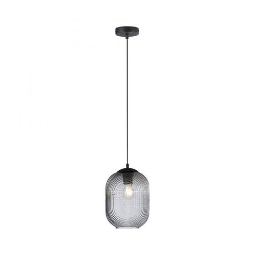 Dekorativní - PN 2000-25 SHITAKE LED závěsné svítidlo 1 ramenné, kouřová barva, skleněné stínidlo, oválné, transparentní - PAUL NEUHAUS - foto 1