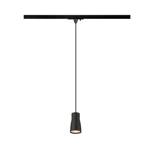 Svítidla - LA 1008262 PURI 2.0 Dome 1~ závěsné světlo, GU10, délka závěsu 200cm, 1x max. 6W, černá barva - BIG WHITE (SLV) - foto 1