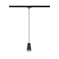 Svítidla - LA 1008262 PURI 2.0 Dome 1~ závěsné světlo, GU10, délka závěsu 200cm, 1x max. 6W, černá barva - BIG WHITE (SLV)