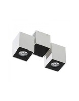 Bodová - AZZ AZ0792 Stropní bodové přisazené svítidlo Azzardo Flavio 2 white/black AZ0792 GU10 2x50W IP20 22cm bílo-černé - AZZARDO