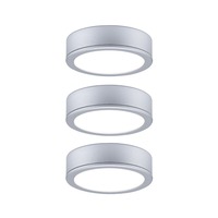 Přisazená - P 93092 LED podskříňkové svítidlo Pukk 3x3,5W 65mm 230V kruhové matný chrom - PAULMANN