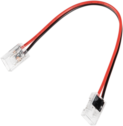 Spotřební materiál a příslušenství - Dva koncové konektory s drátem 8mm pro COB Strip - foto 1