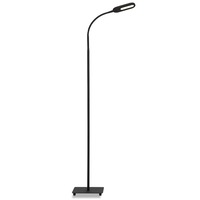 Stojací lampy - BRILO 1297-015 AKCE - LED CCT stojací svítidlo s dotykovým vypínačem 128 cm 6,6W 600lm černá - BRILO