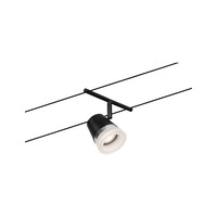 Svítidla - P 94464 Lankový systém Cone spot GU5,3 max. 10W 12V černá mat/chrom - PAULMANN