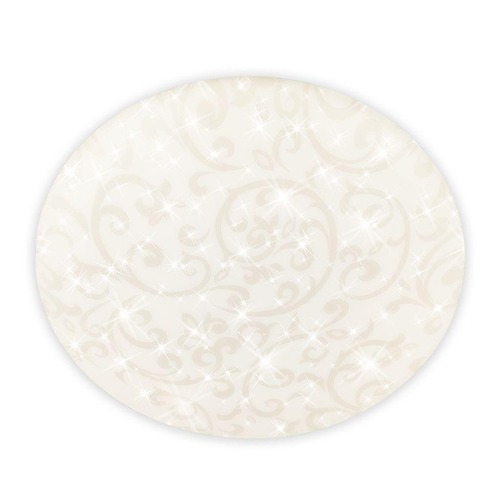 Kruhová - BRILO 3937016 Nebo stropní svítidlo pr.27,8 cm - 15W, 1800lm, LED, hvězdné nebe, neutrální bílá, bílé, květinový vzor - BRILO - foto 1