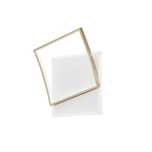 Dekorativní - FAN LED-AYRTON-Q42-ORO Stropní LED svítidlo AYRTON hranaté, zlatá, 42 W, 5200 lm, CCT, 37 x 10 x 42 cm - FANEUROPE - foto 1