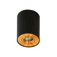 Downlight - AZZ AZ2955 Stropní bodové přisazené svítidlo Azzardo Bross 1 black/gold AZ2955 GU10 1x50W IP20 9,6cm černo-zlaté - AZZARDO