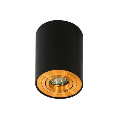 Downlight - AZZ AZ2955 Stropní bodové přisazené svítidlo Azzardo Bross 1 black/gold AZ2955 GU10 1x50W IP20 9,6cm černo-zlaté - AZZARDO - foto 1