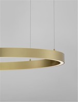 Kruhová - NV 9558608 Závěsné svítidlo STING LED hliník a akryl bronz Epistar SMD2835 60W 3000K Eaglerise TRIAC driver D100 H200 120st. IP20 stmívatelné - NOVA LUCE