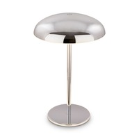 Stolní lampy dekorační - BRILO 7573018 Caxa stolní lampa - 2,8W, 300lm, bezdrátová, IP44, LED, stmívatelná, dotykový vypínač, chrom - BRILO