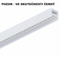 Podélná - NOVA 105830.02 P-30 profil včetně LED nástěnný černý 16W 1555lm 3000K 160cm - NOVALUX