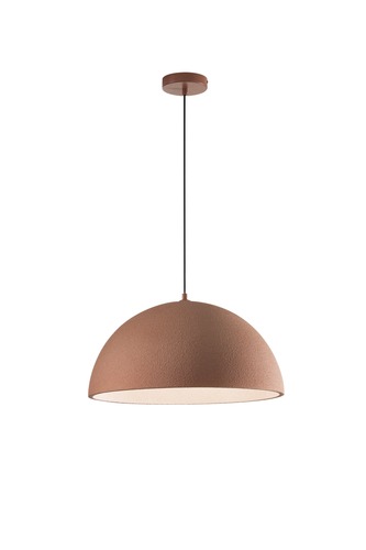 Kónická - FAN I-XENIA-S-ROS Závěsné svítidlo Xenia (červené PU) objímka E27, pr. 50 x 200 cm - FANEUROPE - foto 1