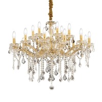 Dekorativní - ILUX 075181 Závěsné svítidlo Ideal Lux Florian SP18 oro 075181 zlaté 86cm - IDEALLUX
