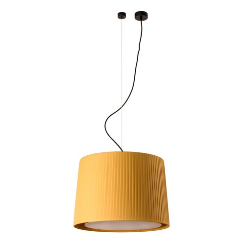 Kónická - FARO 64314-45 SAMBA závěsné svítidlo, černá/skládaná žlutá, pr.450 - FARO - foto 1