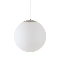 Koule - OS ADR62728 ADRIA S4 HP závěsné skleněné svítidlo kartáčovaná nerez / bílá IP40 4000 K 59W LED - OSMONT